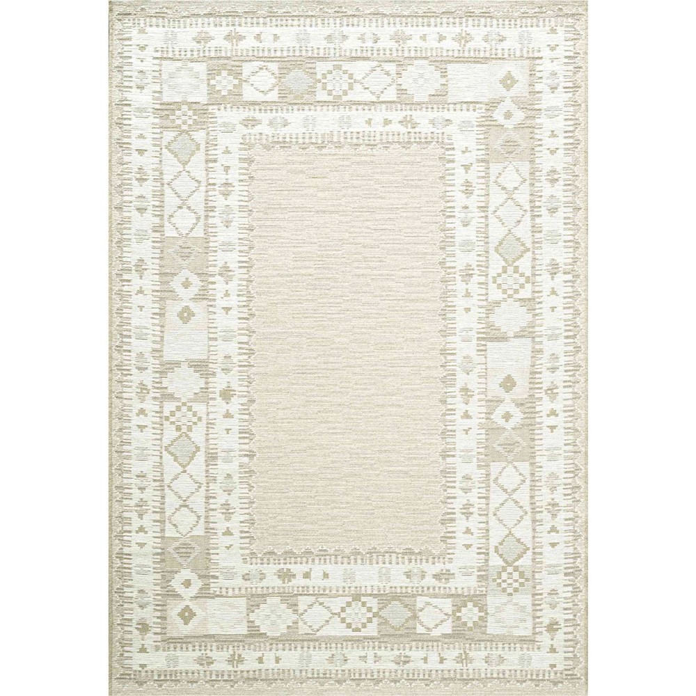 Cabana 84001 2001 Boho Flatweave Rug in Silver Grey